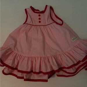 Pink/red ruffled Nelly Madison dress